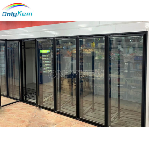 Glass Door Beer Cave Cold Room Display Walk in Cooler