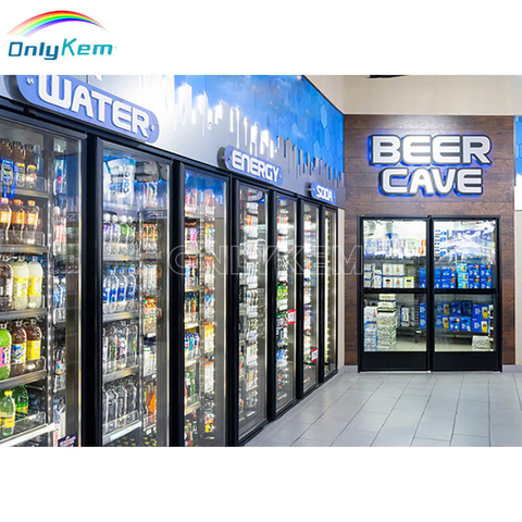 Display Cold Room Freezer Walkin Cooler with Beer Cave
