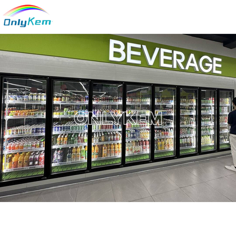 Custom Display Walk in Cooler Combo with Glass Door