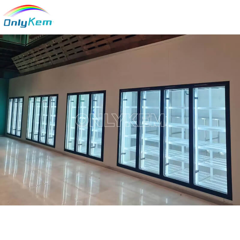 Custom Built Walk-ins Cooler with Glass Doors