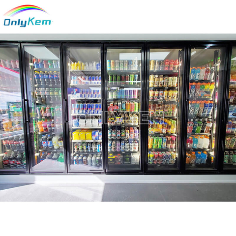 Walk-in Cooler/Freezer Glass Door Display Cold Room