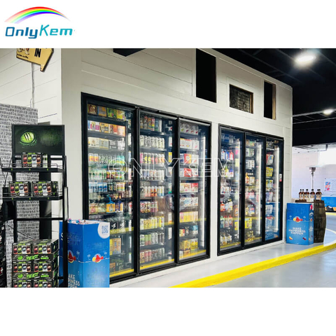 Glass Door Display Cold Room Walk in Beer Cooler